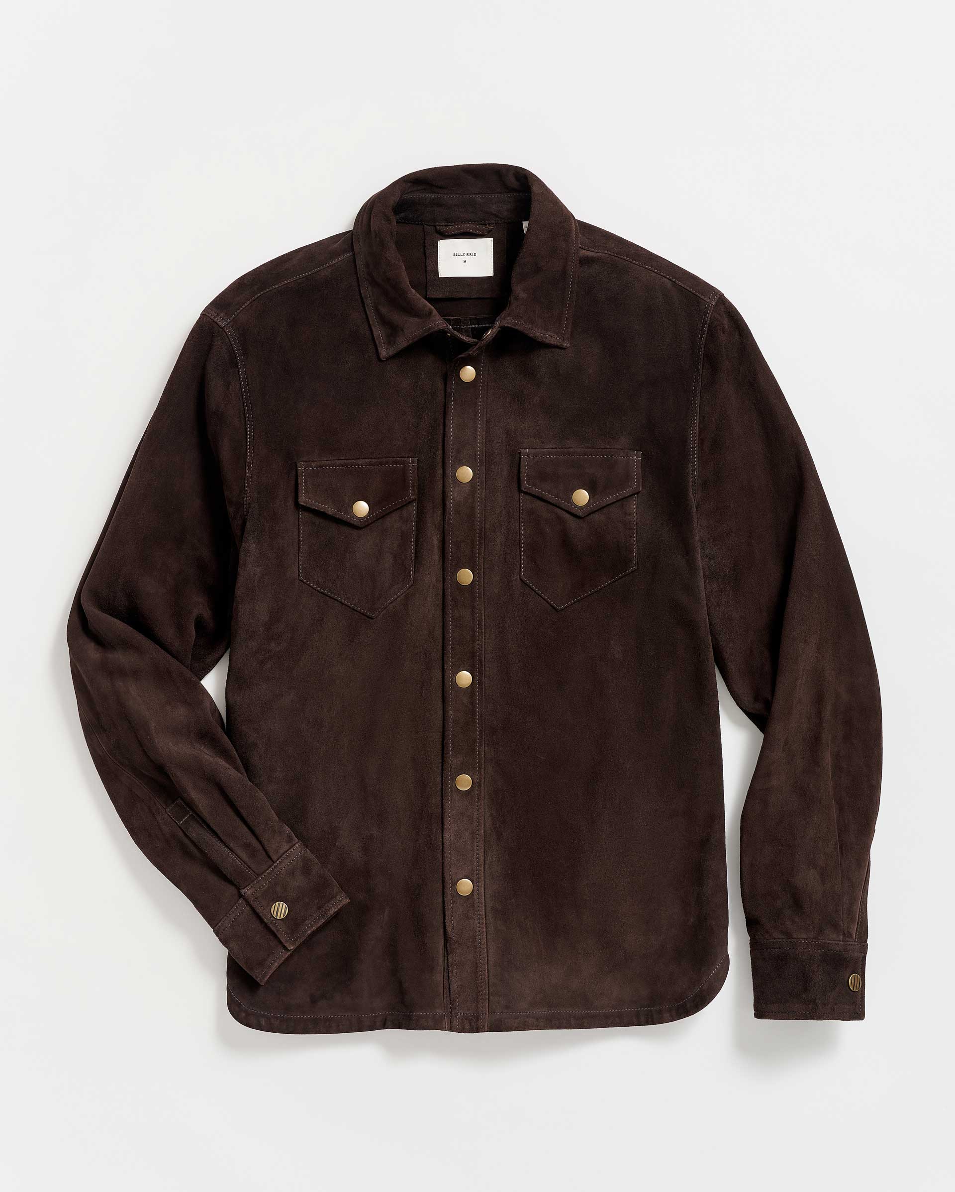 Savoy Suede Workshirt Chocolate Billy Reid