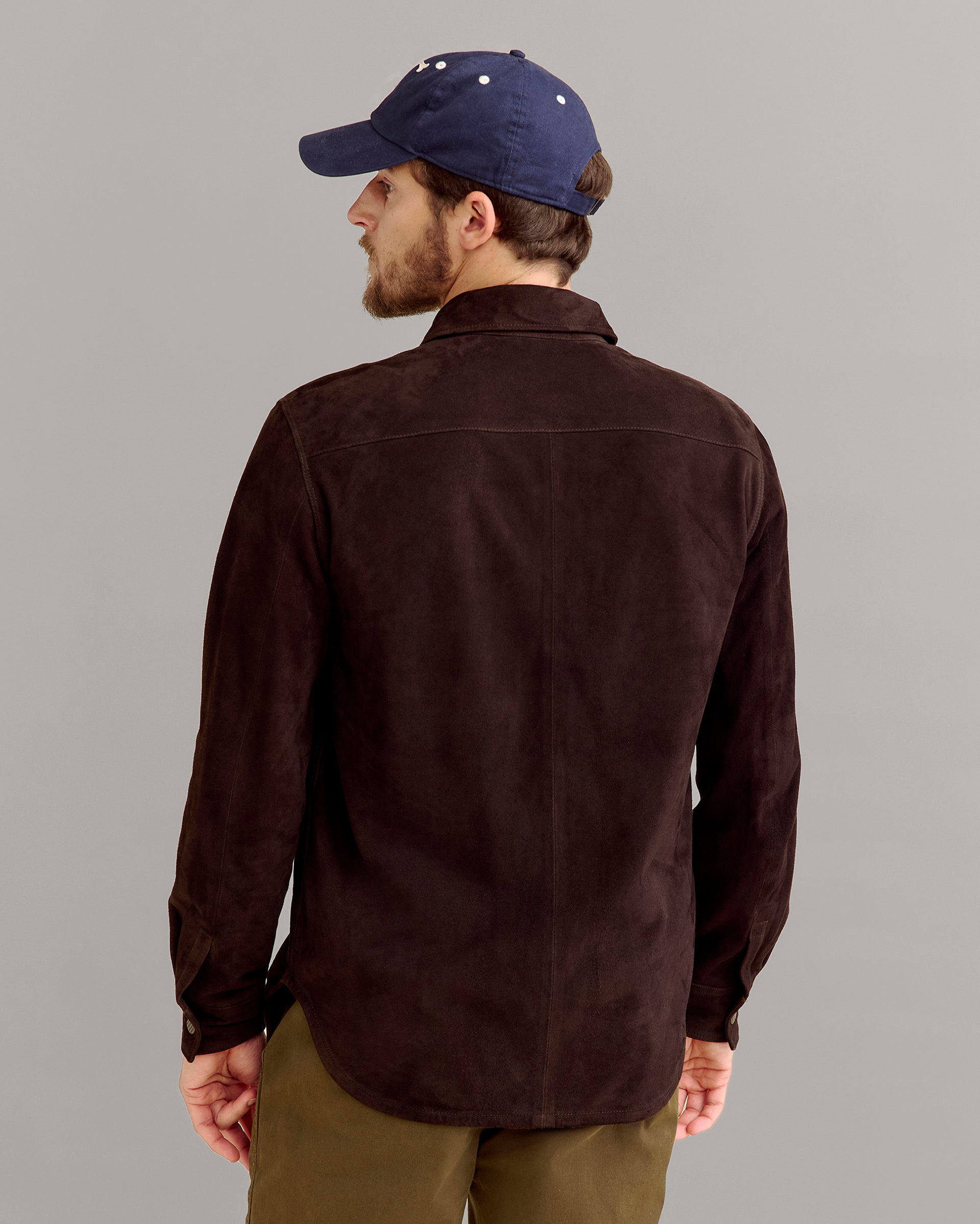 Savoy Suede Workshirt Chocolate Billy Reid