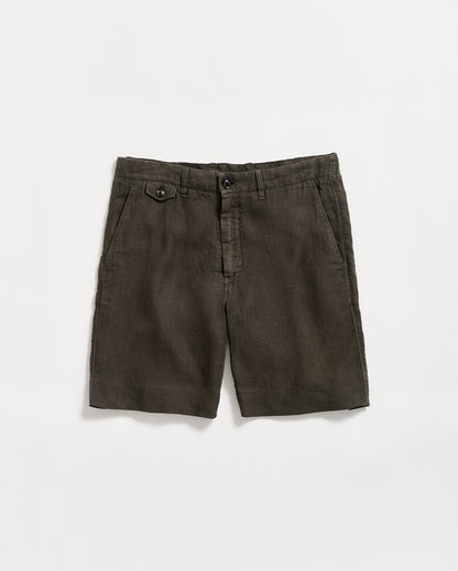 Linen Moore Short Steel Grey Billy Reid