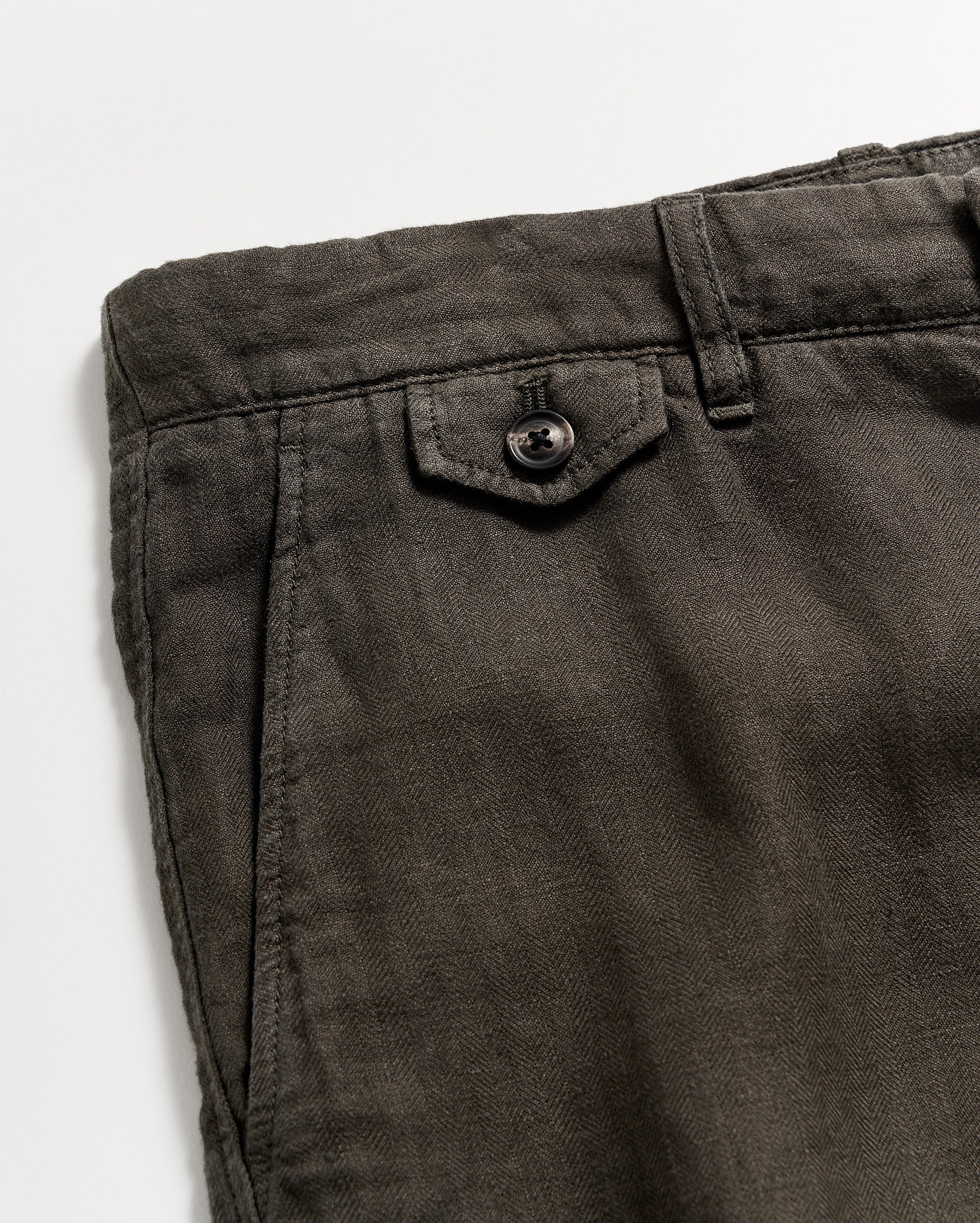 Linen Moore Short Steel Grey Billy Reid