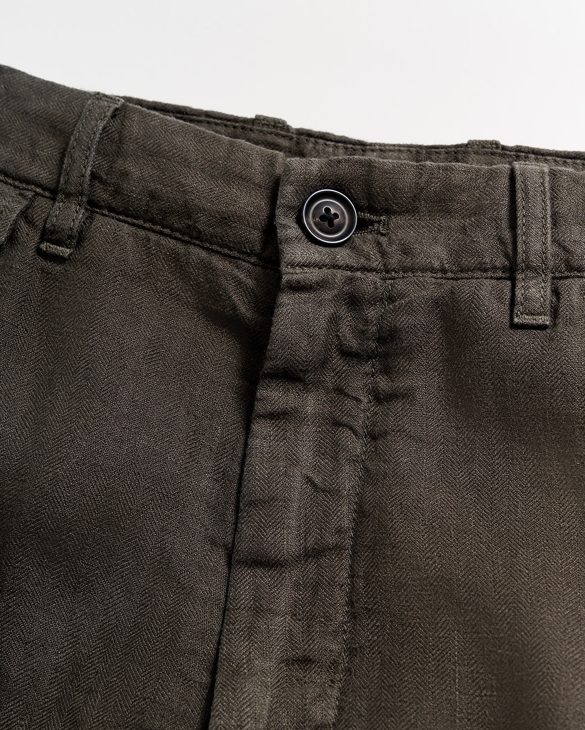 Linen Moore Short Steel Grey Billy Reid