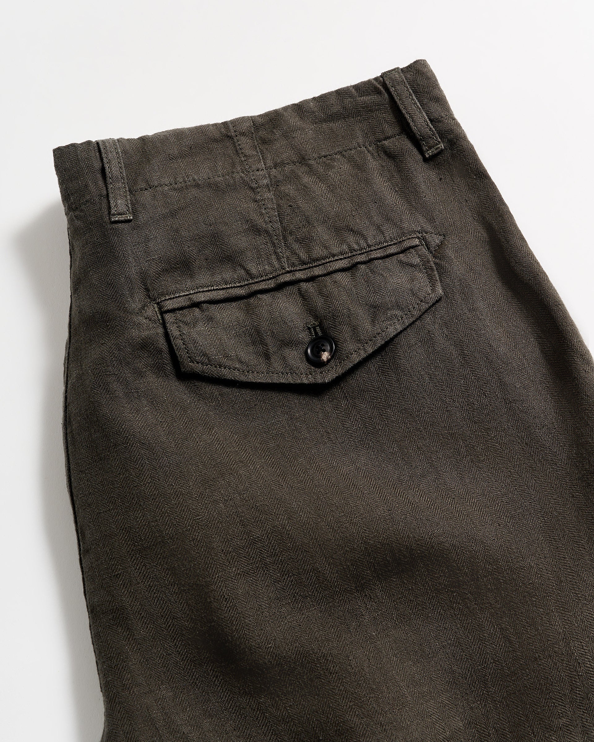 Linen Moore Short Steel Grey Billy Reid