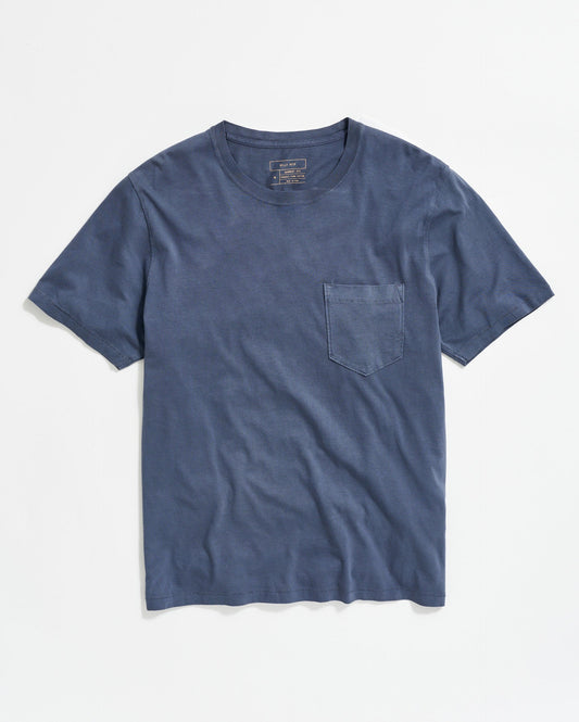 Washed Tee Navy Billy Reid