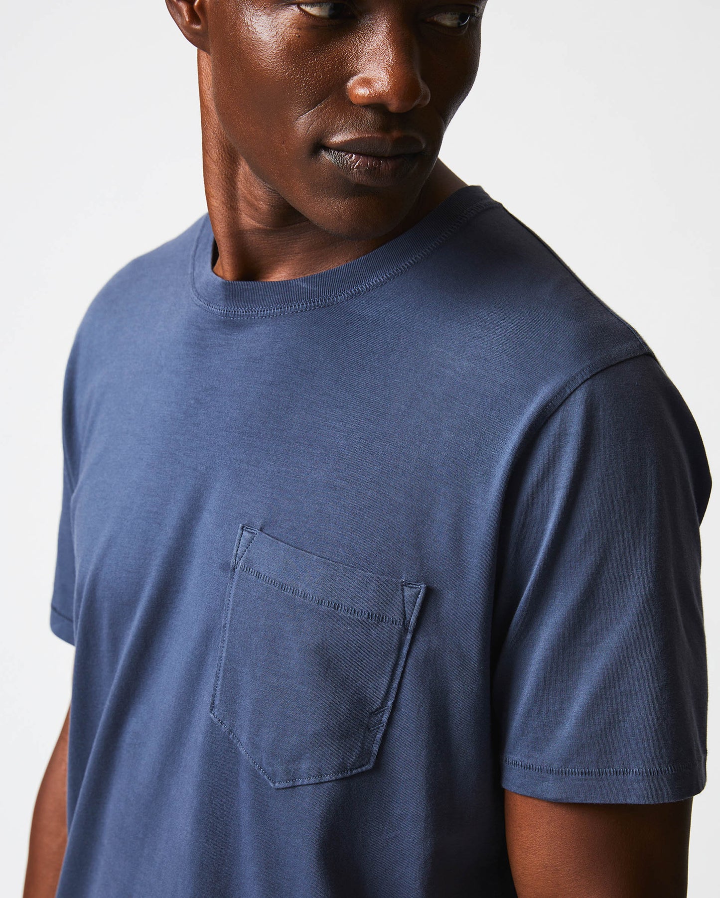 Washed Tee Navy Billy Reid