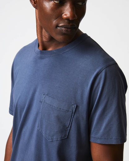 Washed Tee Navy Billy Reid
