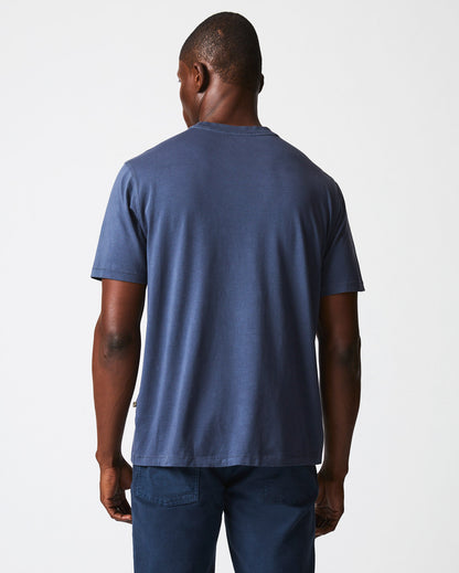 Washed Tee Navy Billy Reid