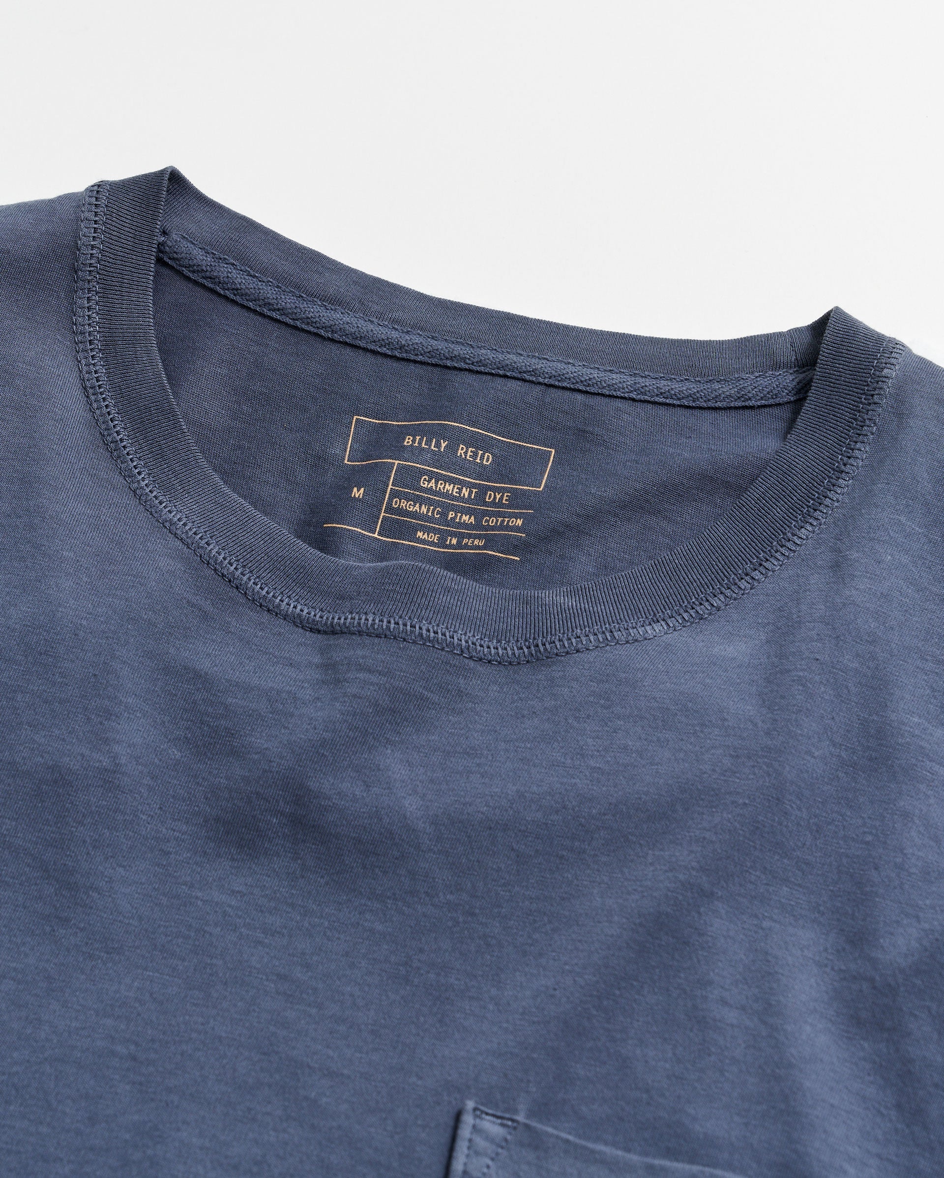 Washed Tee Navy Billy Reid