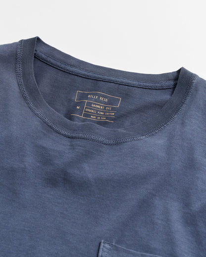 Washed Tee Navy Billy Reid