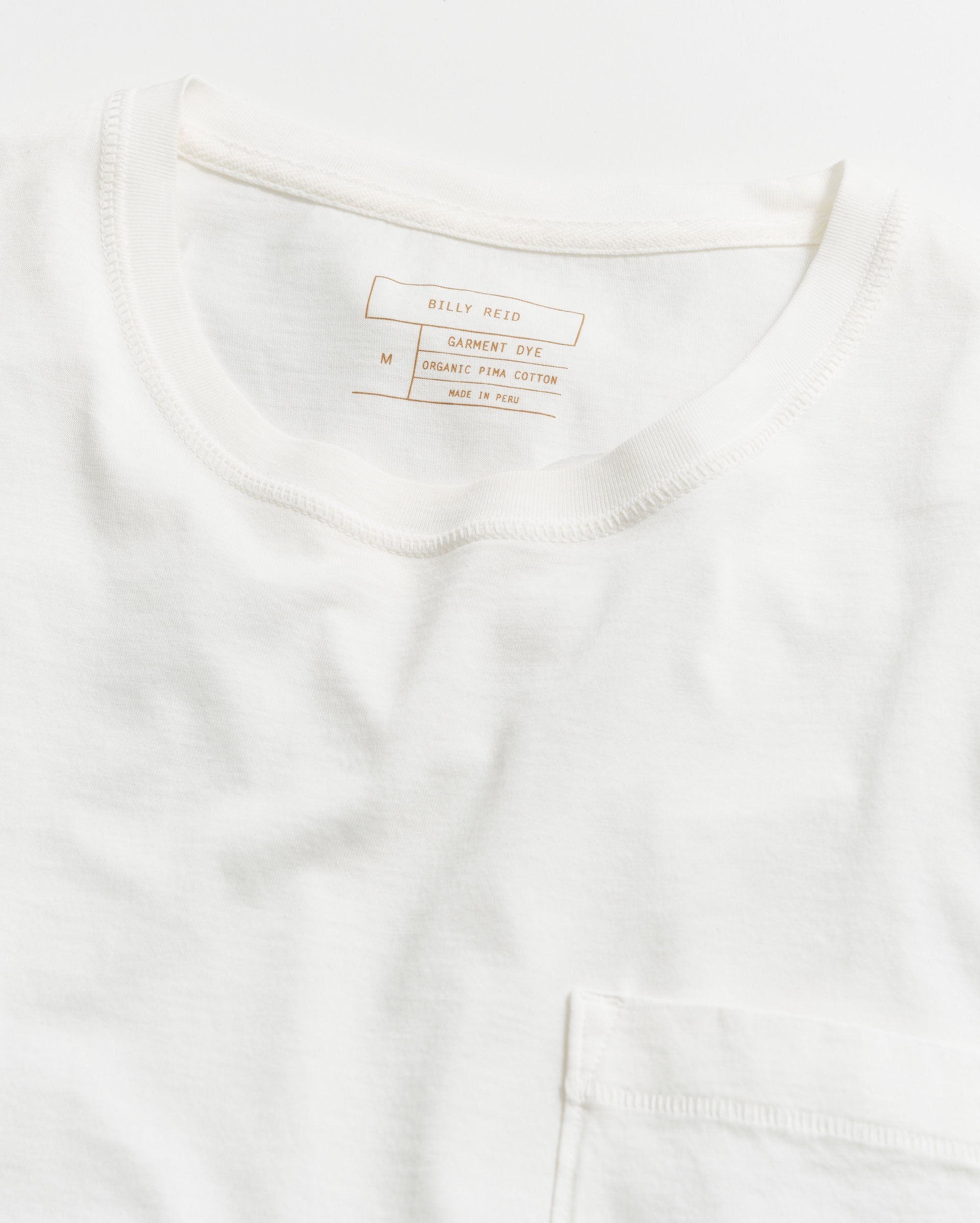 Washed Tee White Billy Reid