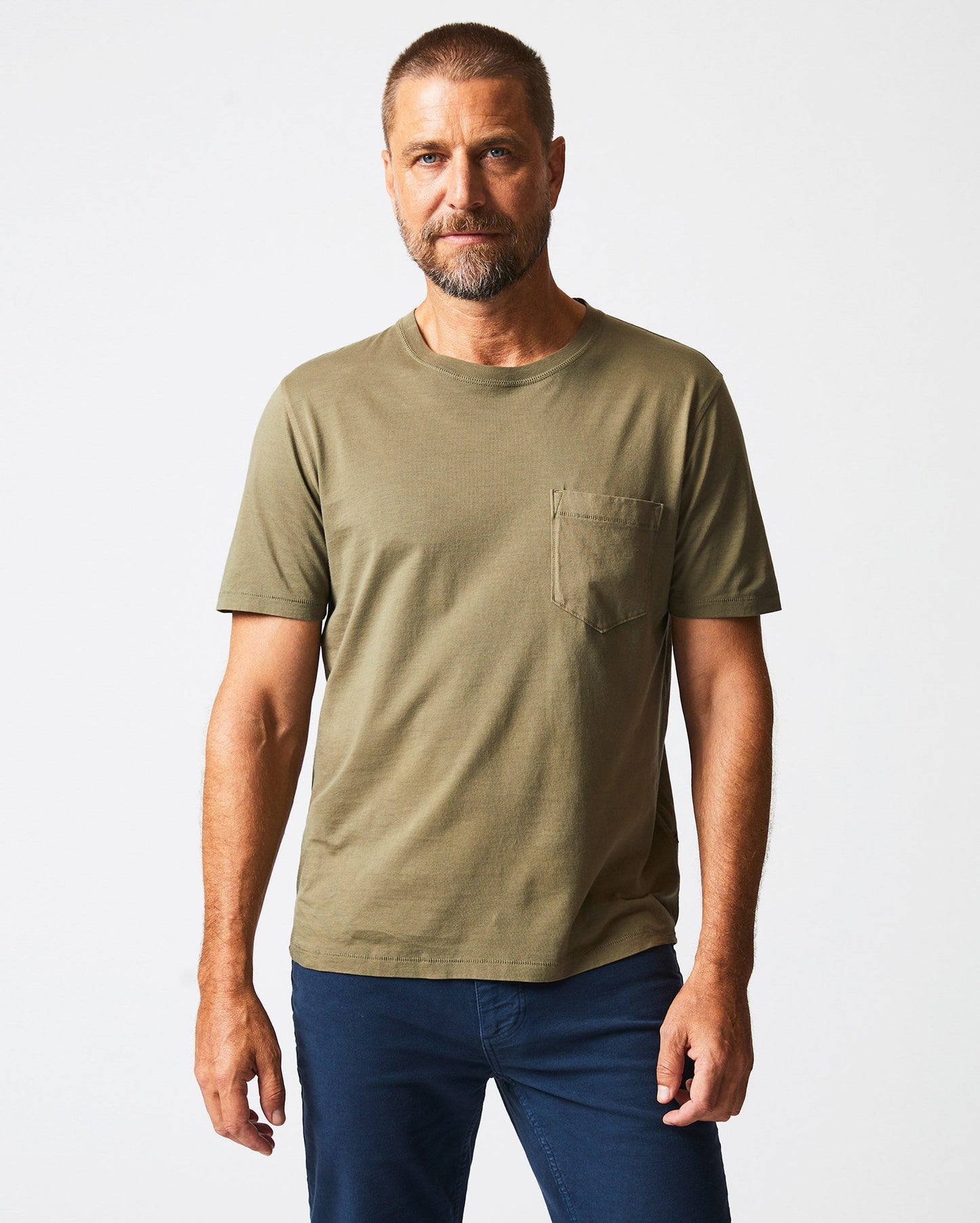 Washed Tee Moss Billy Reid