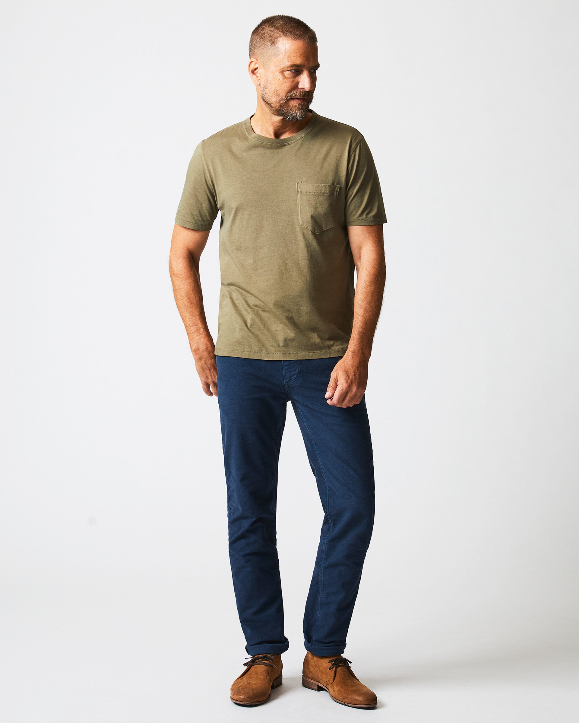 Washed Tee Moss Billy Reid