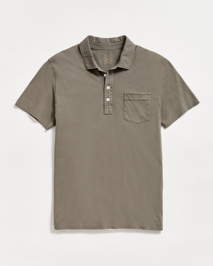 Pensacola Polo Washed Grey Billy Reid