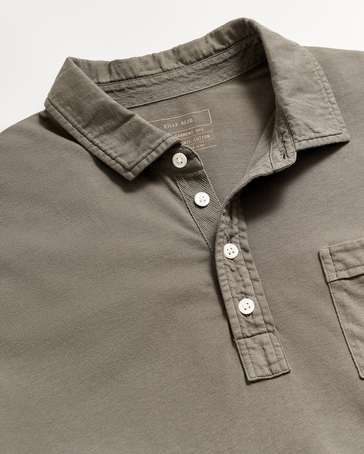 Pensacola Polo Washed Grey Billy Reid