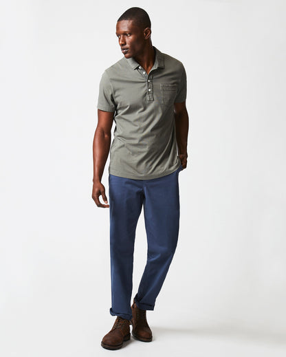 Pensacola Polo Washed Grey Billy Reid