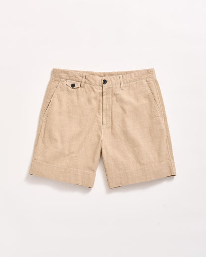 Slub Cotton Short Khaki Billy Reid
