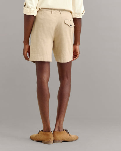 Slub Cotton Short Khaki Billy Reid
