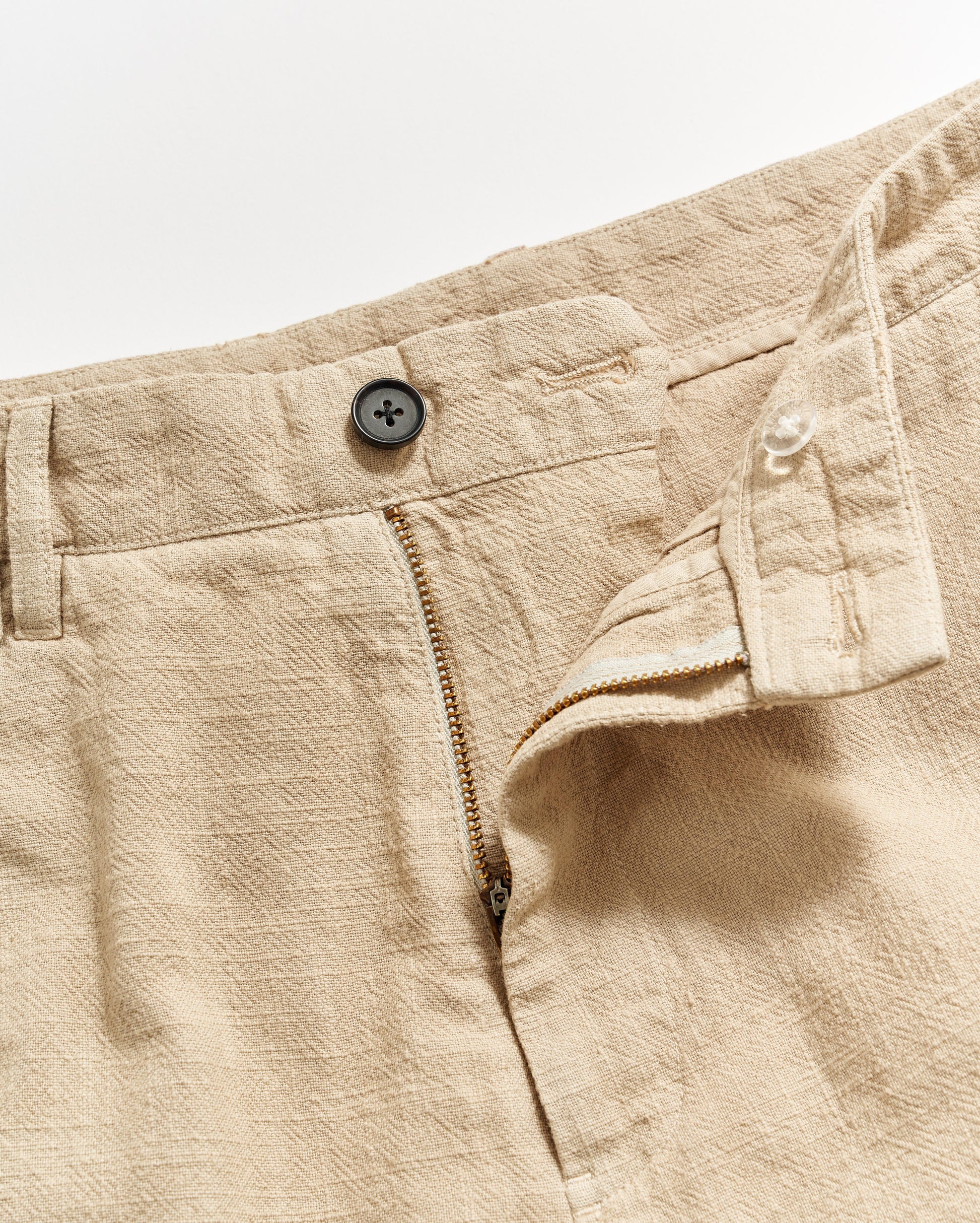 Slub Cotton Short Khaki Billy Reid