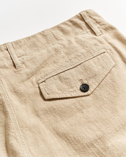 Slub Cotton Short Khaki Billy Reid