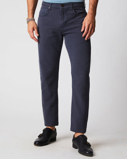 Cotton Linen 5 Pocket Pant Carbon Blue Billy Reid