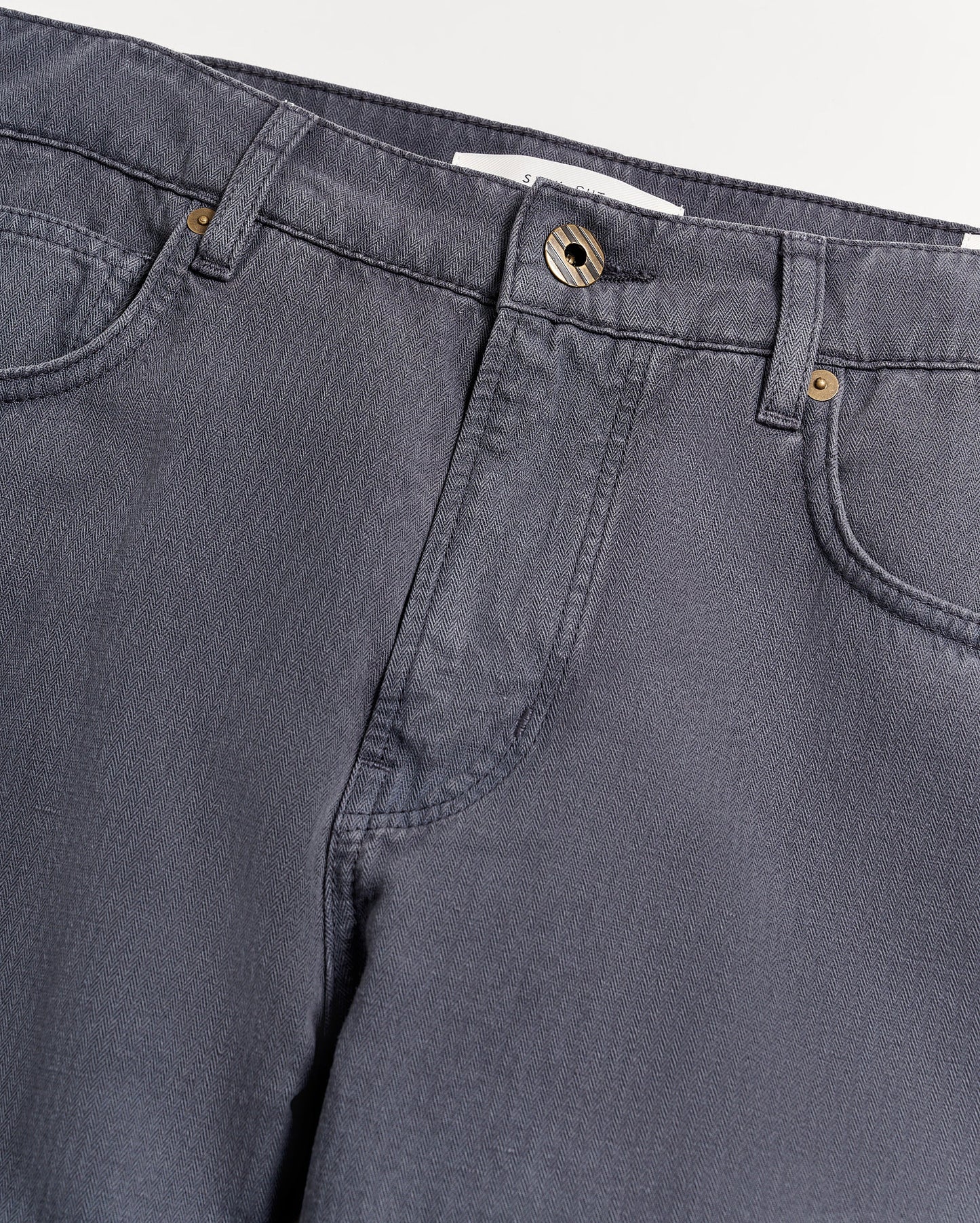 Cotton Linen 5 Pocket Pant Carbon Blue Billy Reid