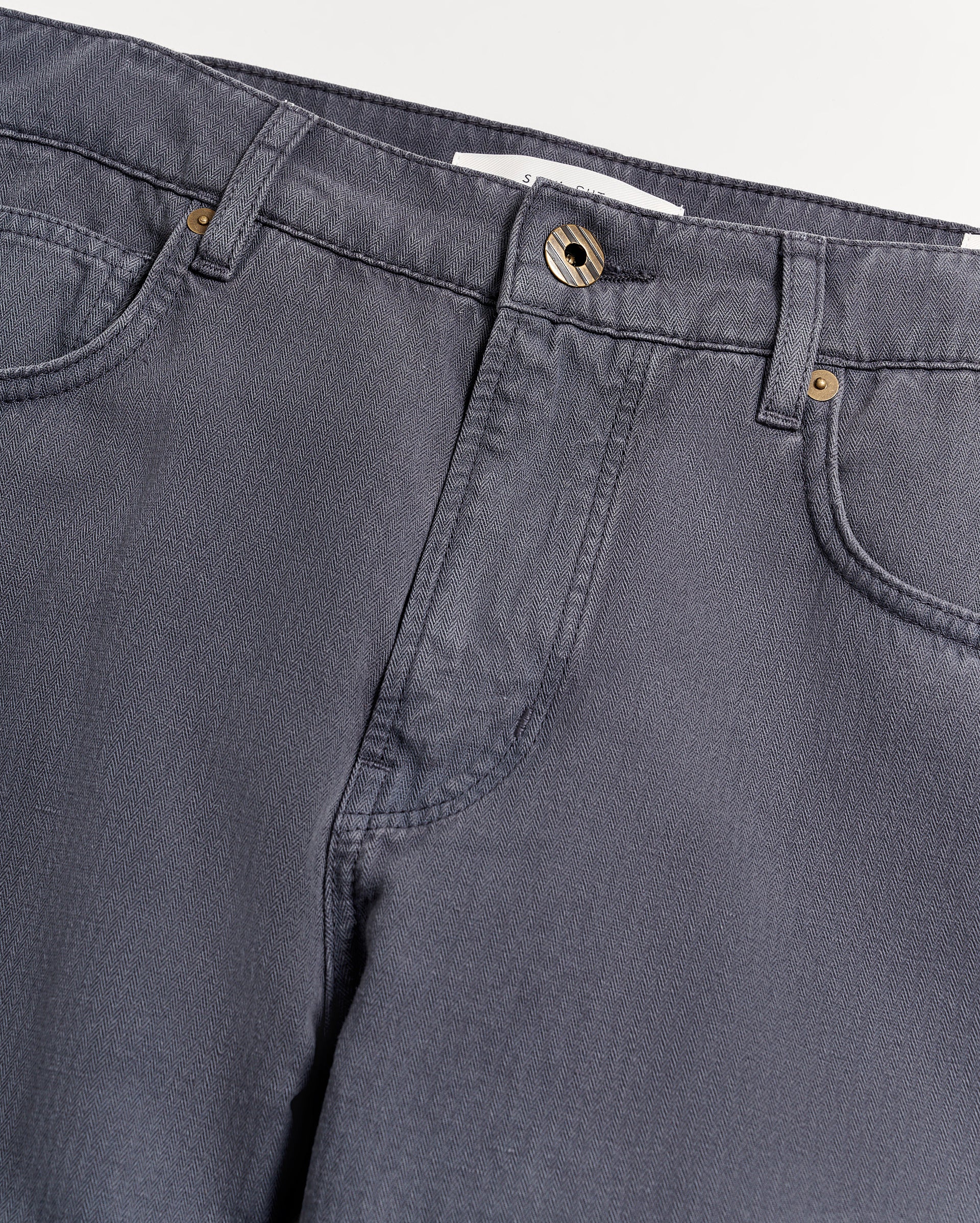 Cotton Linen 5 Pocket Pant Carbon Blue Billy Reid