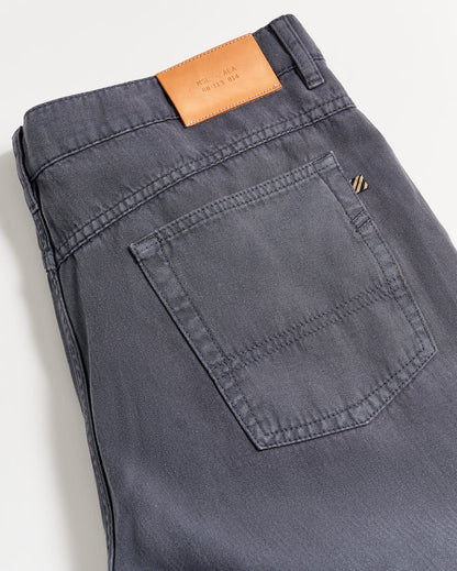 Cotton Linen 5 Pocket Pant Carbon Blue Billy Reid