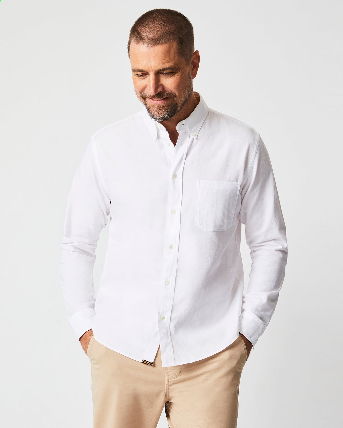Tuscumbia Classic Shirt White Billy Reid