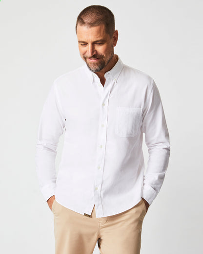 Tuscumbia Classic Shirt White Billy Reid