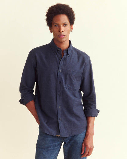 Tuscumbia Classic Shirt Navy Billy Reid