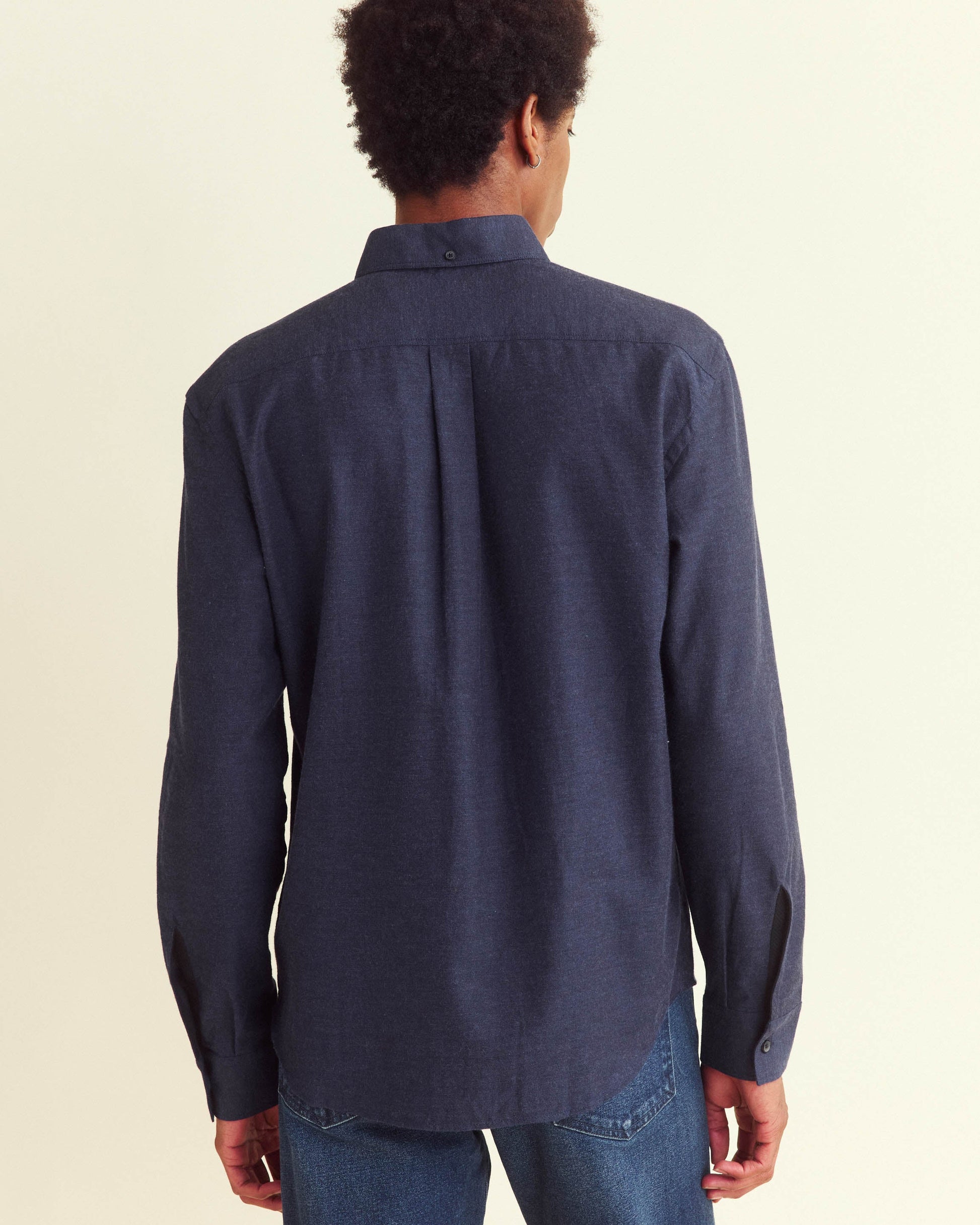 Tuscumbia Classic Shirt Navy Billy Reid