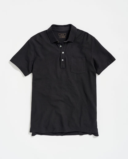 Pique Pensacola Polo Black Billy Reid