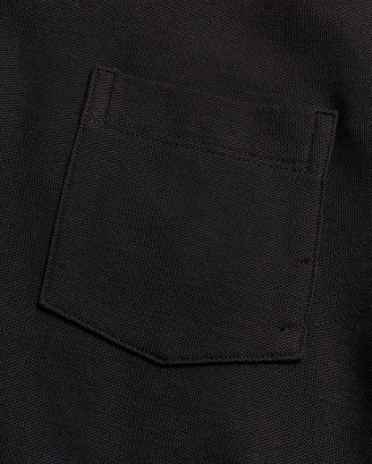 Pique Pensacola Polo Black Billy Reid