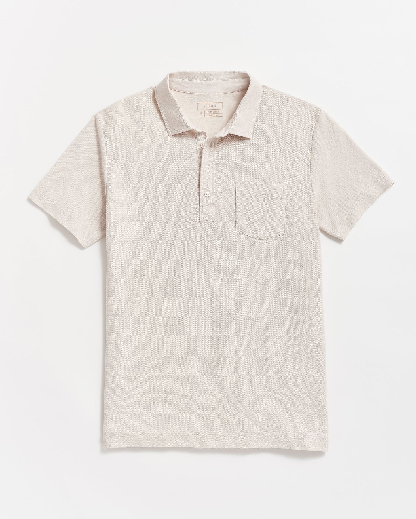 Pique Pensacola Polo Natural Billy Reid
