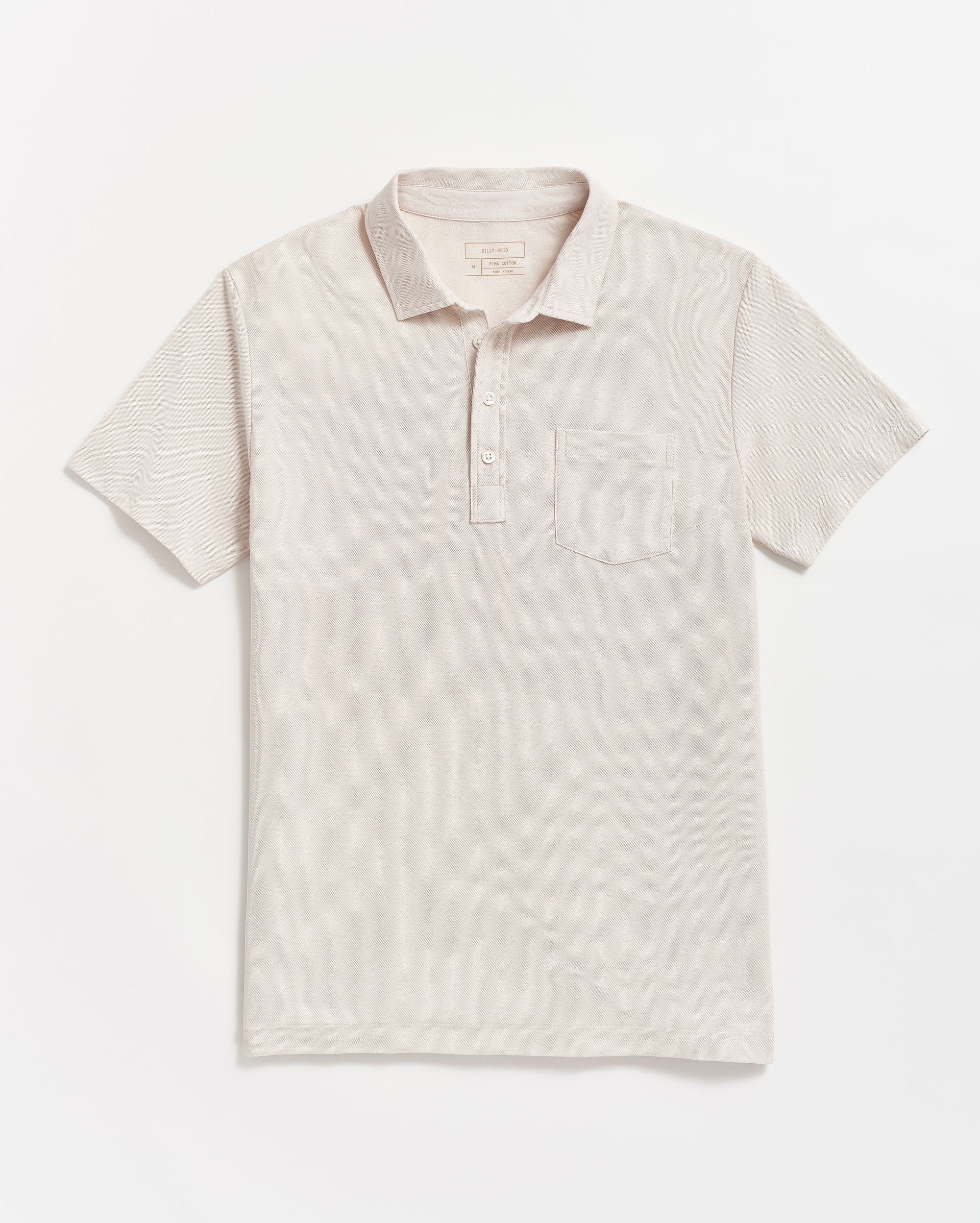 Pique Pensacola Polo Natural Billy Reid