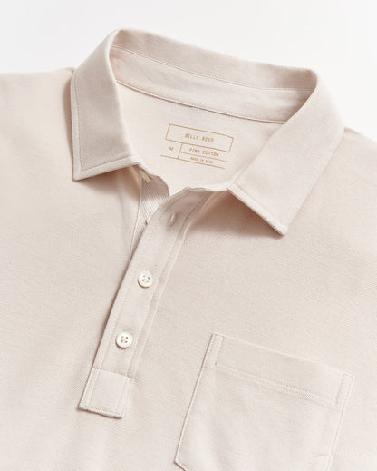 Pique Pensacola Polo Natural Billy Reid
