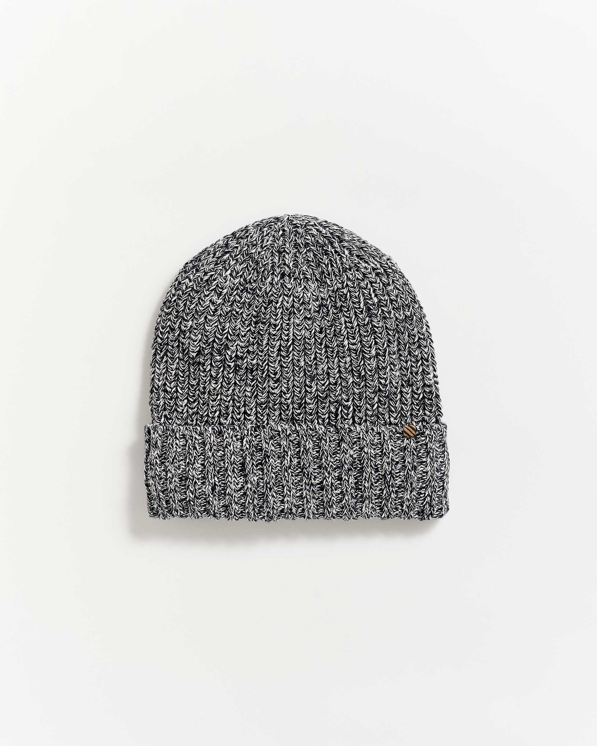 Cotton Ribbon Beanie Carbon Blue Billy Reid