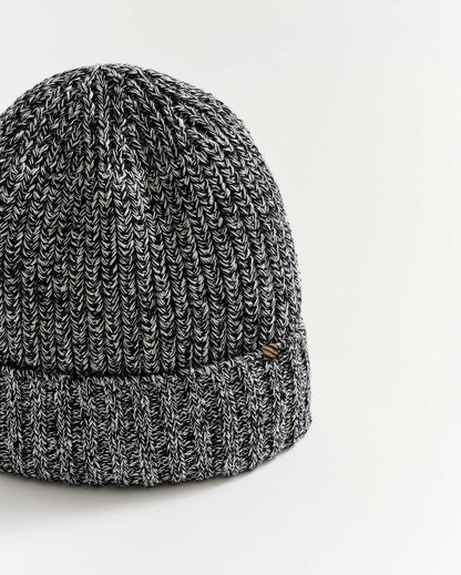 Cotton Ribbon Beanie Carbon Blue Billy Reid