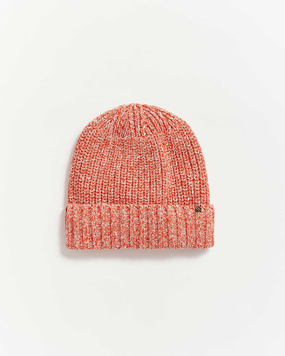 Cotton Ribbon Beanie Burnt Red Billy Reid