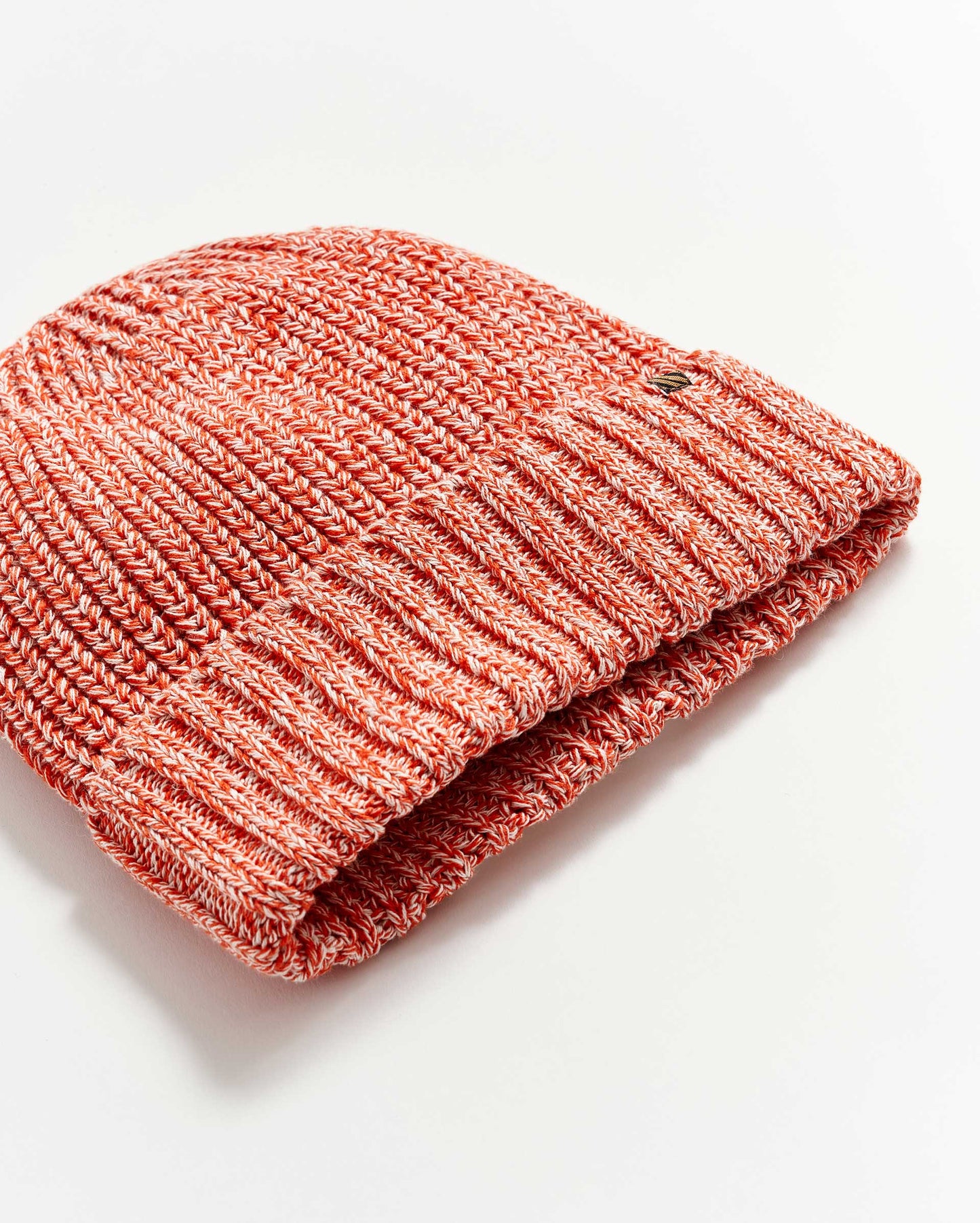 Cotton Ribbon Beanie Burnt Red Billy Reid