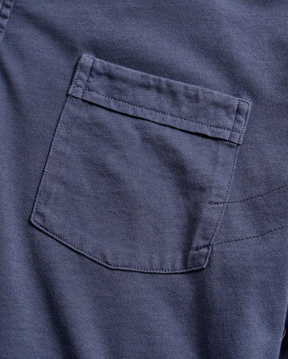 Long Sleeve Pensacola Polo Navy Billy Reid