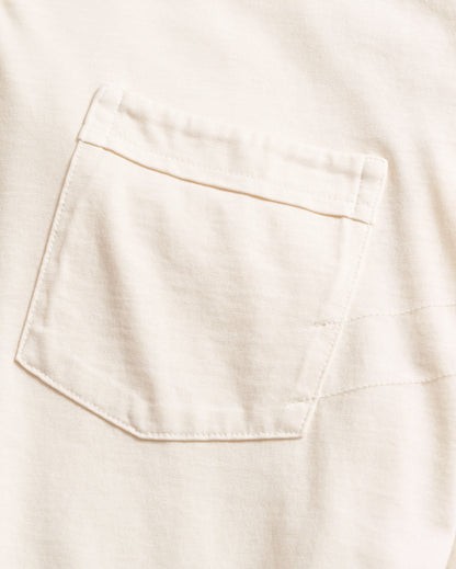 Long Sleeve Pensacola Polo Tinted White Billy Reid