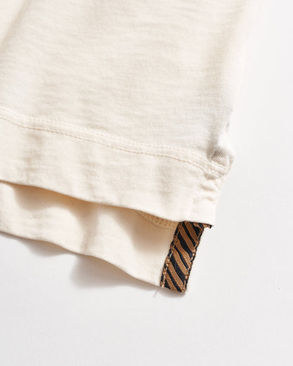 Long Sleeve Pensacola Polo Tinted White Billy Reid