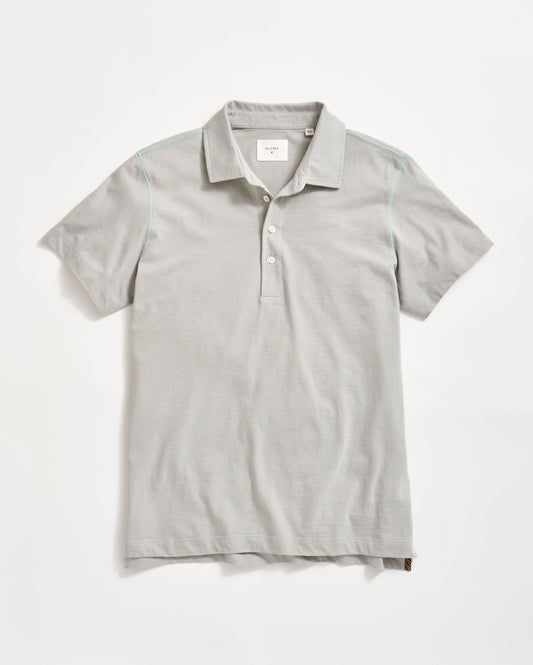 Stripe Pensacola Polo Light Blue Billy Reid