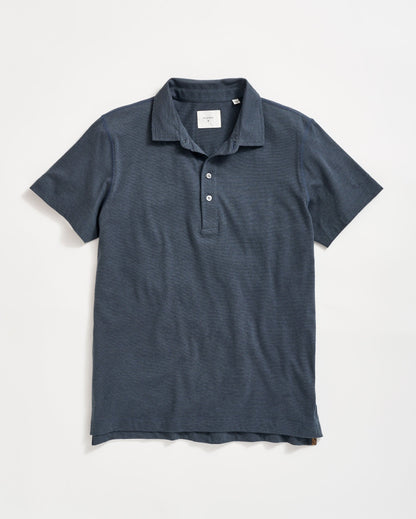 Stripe Pensacola Polo Navy Billy Reid