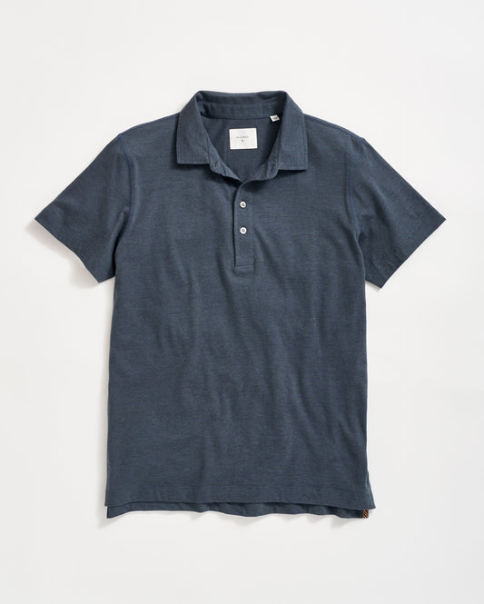 Stripe Pensacola Polo Navy Billy Reid