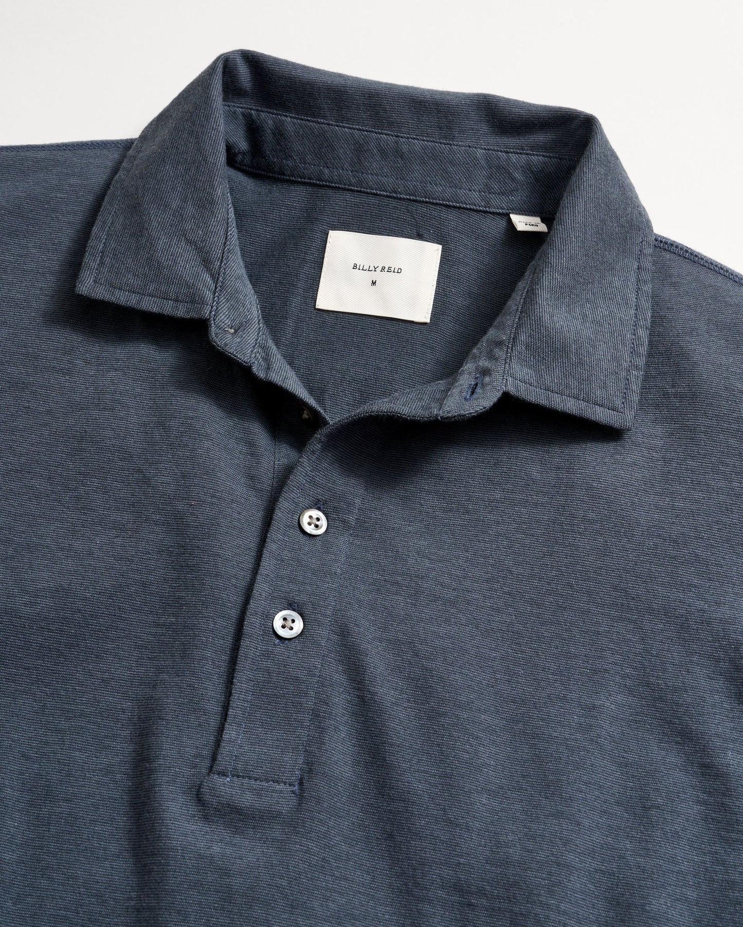Stripe Pensacola Polo Navy Billy Reid