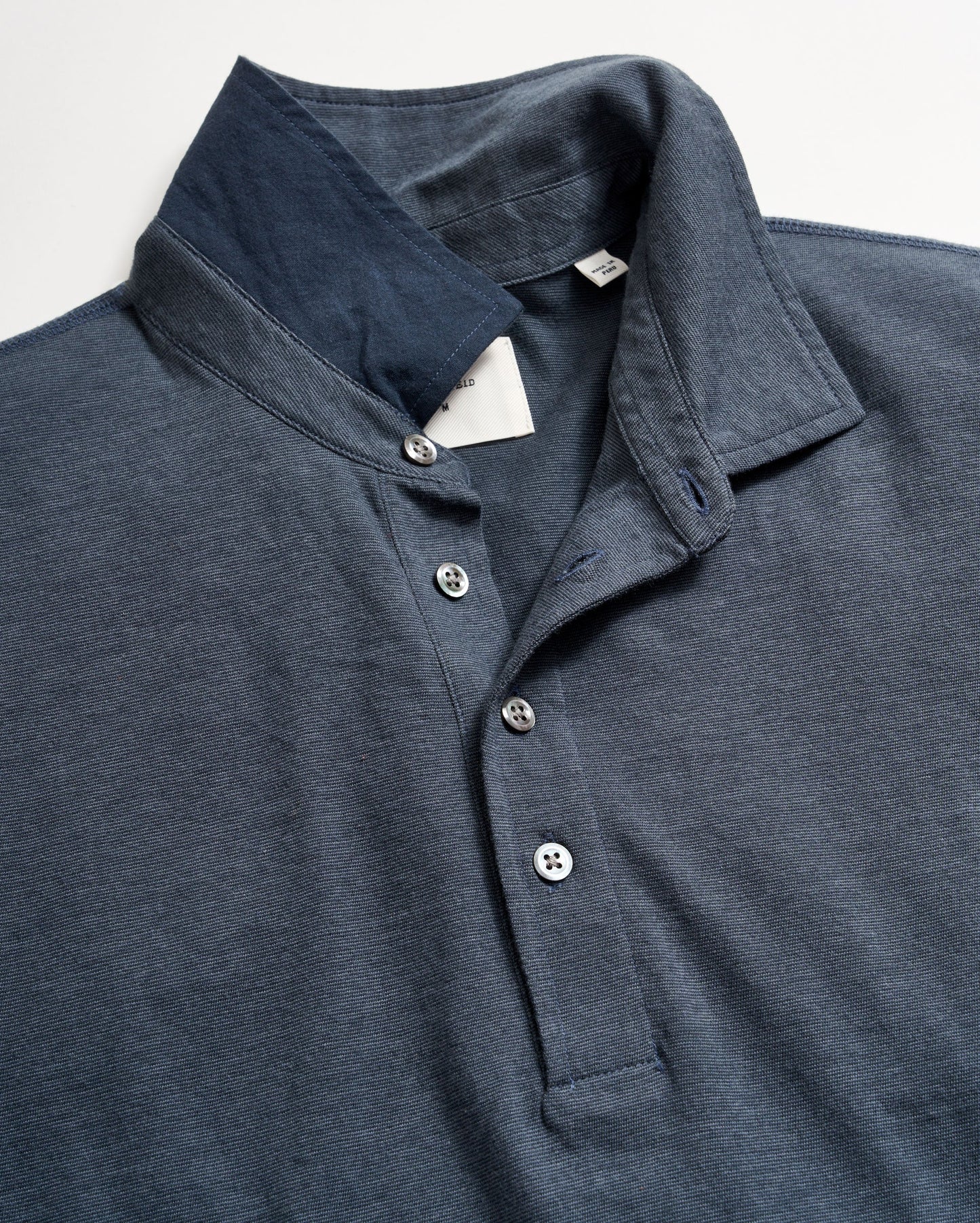 Stripe Pensacola Polo Navy Billy Reid