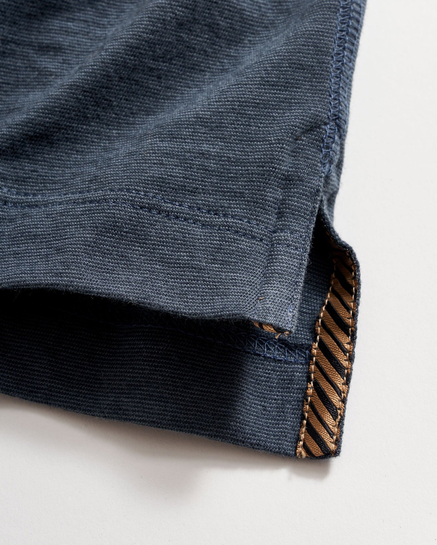 Stripe Pensacola Polo Navy Billy Reid