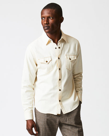 Shoals Twill Shirt Natural Billy Reid