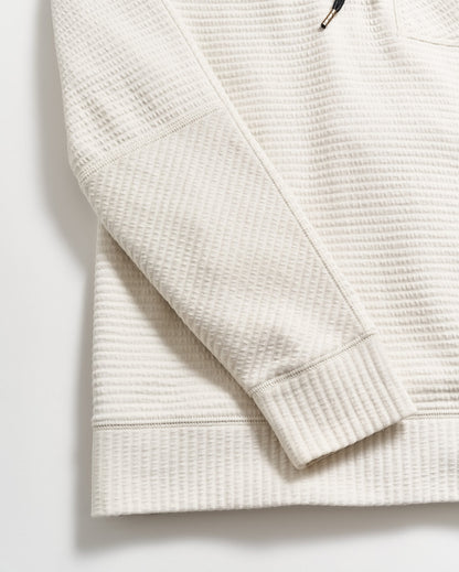 Quilted Half Zip Tinted White Billy Reid